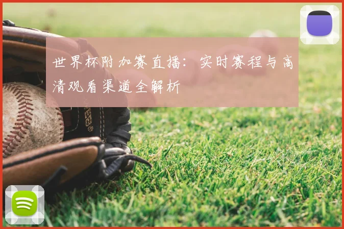 世界杯附加赛直播：实时赛程与高清观看渠道全解析